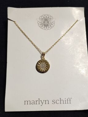 Marlyn Schiff 18" Gold Over Sterling Silver Necklace